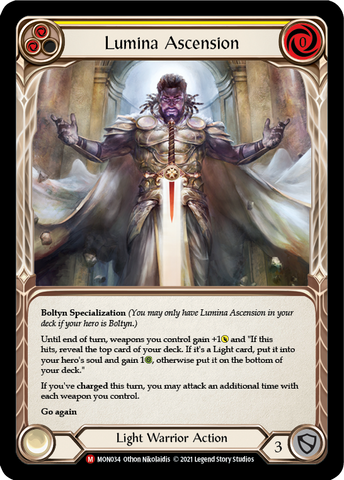 Lumina Ascension [MON034-RF] (Monarch) 1st Edition Rainbow Foil