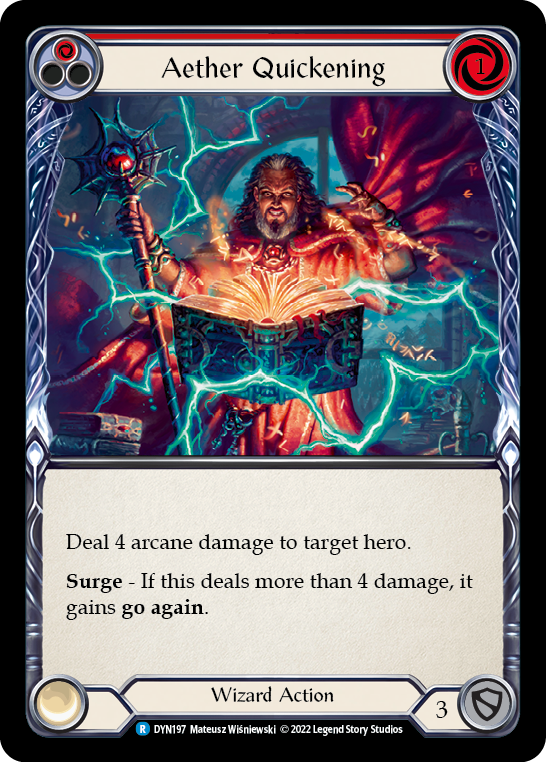 Aether Quickening (Red) [DYN197] (Dynasty) Rainbow Foil