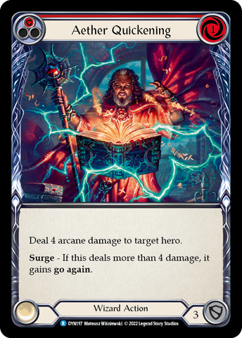 Aether Quickening (Red) [DYN197] (Dynasty) Rainbow Foil