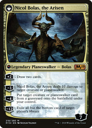 Nicol Bolas, the Ravager // Nicol Bolas, the Arisen  (Prerelease) [Core Set 2019 Prerelease Promos]