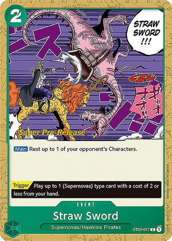 Straw Sword (ST02-017) [Super Pre-Release Starter Deck: Worst Generation]