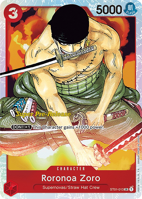 Roronoa Zoro (ST01-013) [Super Pre-Release Starter Deck: Straw Hat Crew]