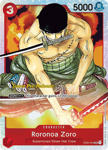 Roronoa Zoro (ST01-013) [Super Pre-Release Starter Deck: Straw Hat Crew]