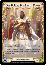 Ser Boltyn, Breaker of Dawn // Boltyn [U-MON029 // U-MON030] (Monarch Unlimited) Unlimited Normal