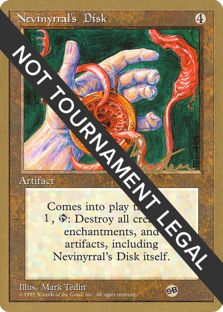 Nevinyrral's Disk (George Baxter) (SB) [Pro Tour Collector Set]