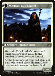 Hanweir Militia Captain // Westvale Cult Leader (Prerelease) [Shadows over Innistrad Prerelease Promos]