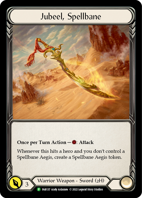 Jubeel, Spellbane [FAB137] (Promo) Cold Foil
