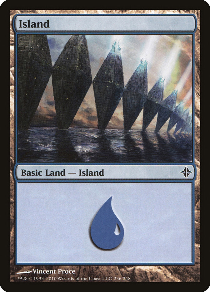 Island (#236) [Rise of the Eldrazi]