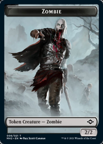 Clue Token (#14) // Zombie Token [Modern Horizons 2 Tokens]