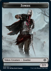 Treasure Token (#21) // Zombie Token [Modern Horizons 2 Tokens]