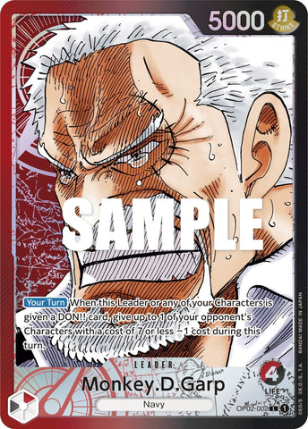 Monkey.D.Garp (Alternate Art) (OP02-002) [Paramount War]