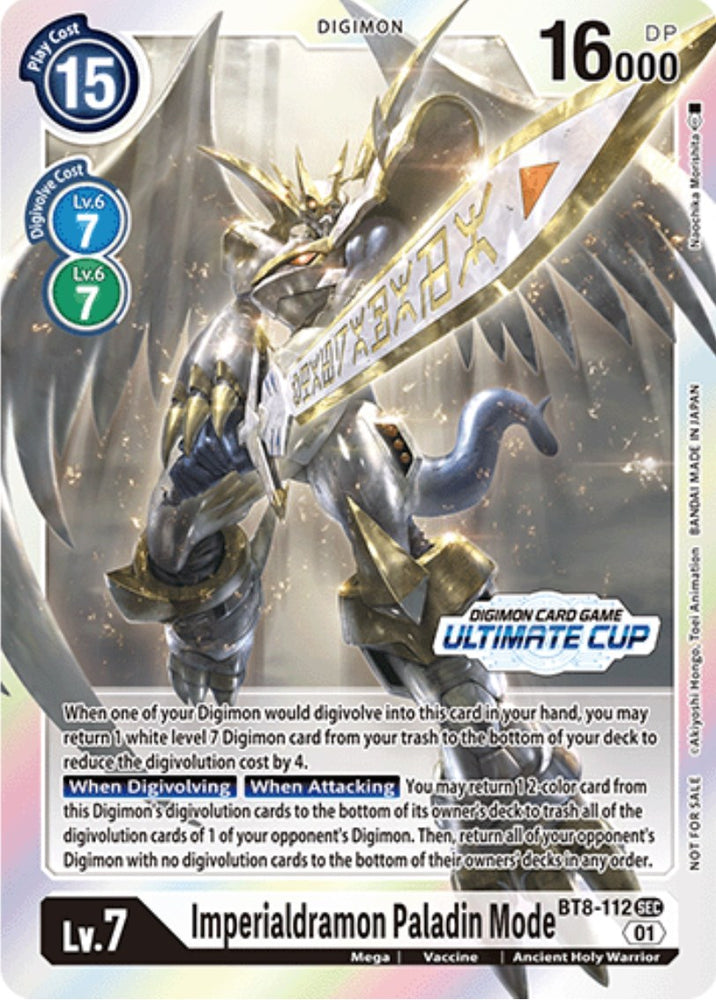 Imperialdramon Paladin Mode [BT8-112] (Ultimate Cup 2023) [New Awakening Promos]