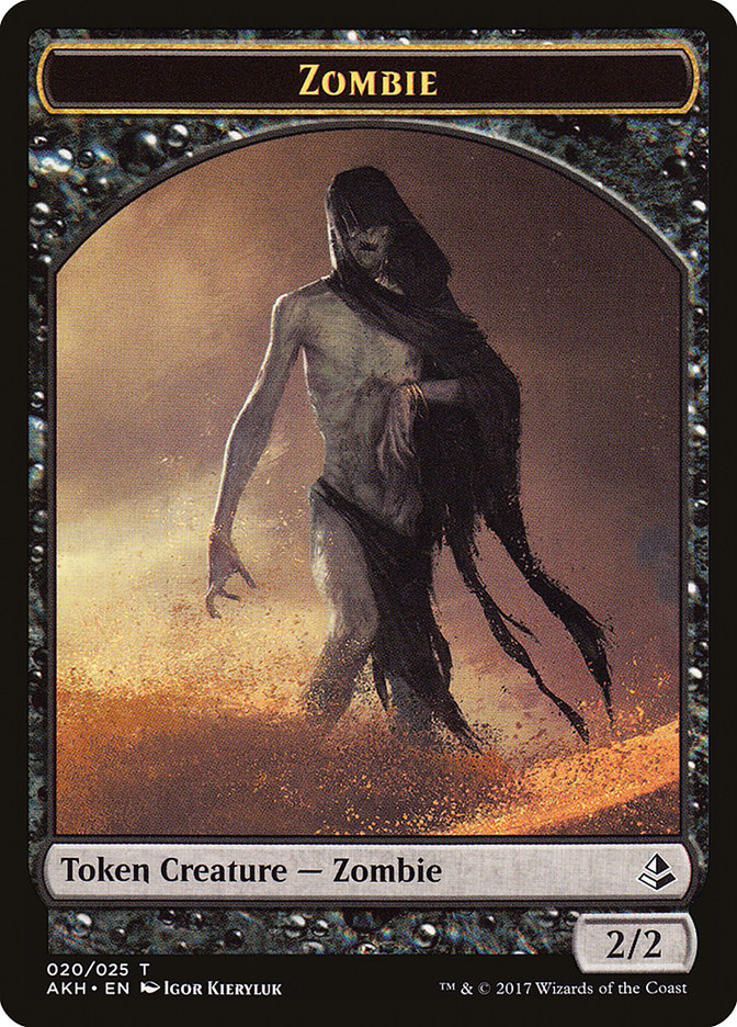 Vizier of Many Faces // Zombie Token [Amonkhet Tokens]