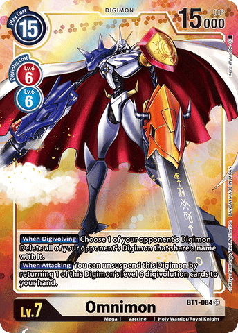 Omnimon [BT1-084] (Alternate Art) [Release Special Booster Ver.1.0]