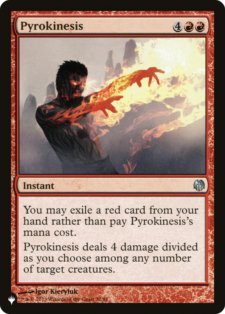 Pyrokinesis [The List Reprints]