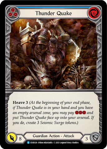 Thunder Quake (Blue) [EVR026] (Everfest) Rainbow Foil