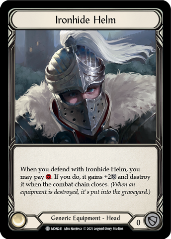 Ironhide Helm [MON241-CF] (Monarch) 1st Edition Cold Foil