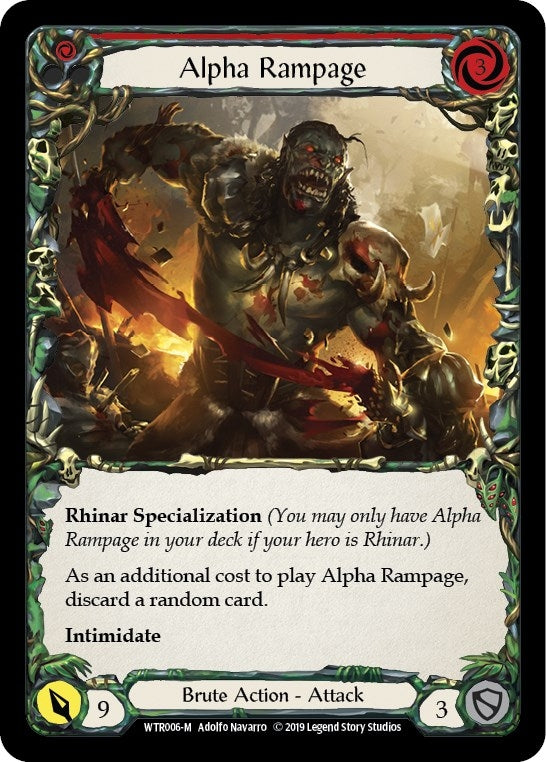 Image for Alpha Rampage (WTR006) - Flesh and Blood TCG