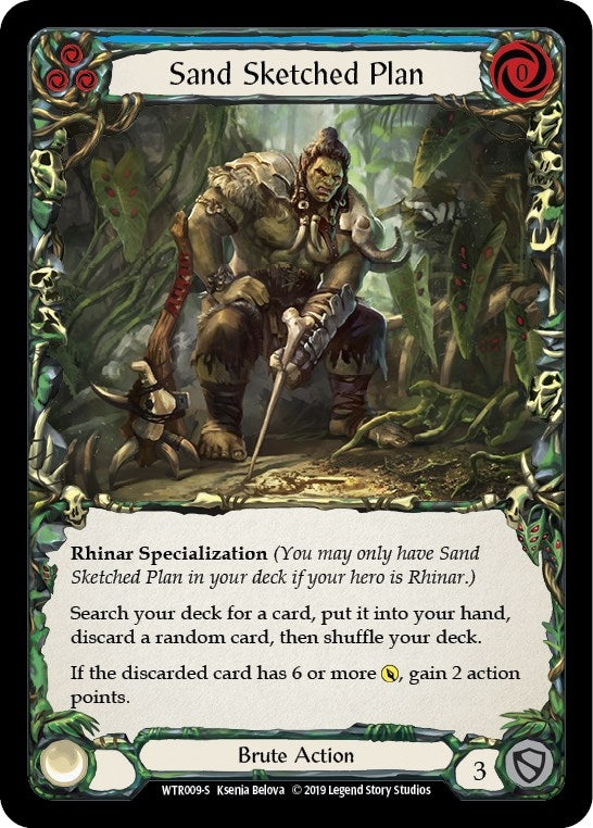 Image for Sand Sketched Plan (WTR009) - Flesh and Blood TCG