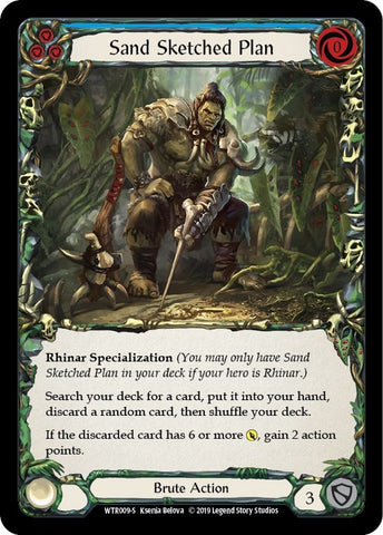 Image for Sand Sketched Plan (WTR009) - Flesh and Blood TCG