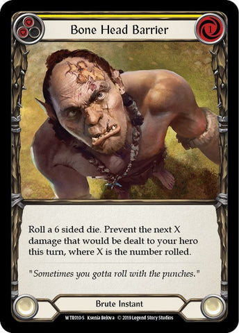 Image for Bone Head Barrier (WTR010) - Flesh and Blood TCG