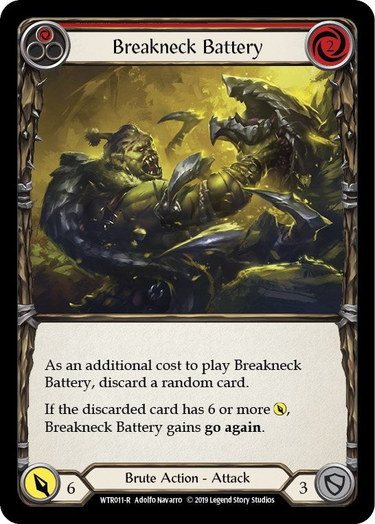 Image for Breakneck Battery (Red) (WTR011) - Flesh and Blood TCG