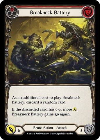 Image for Breakneck Battery (Red) (WTR011) - Flesh and Blood TCG
