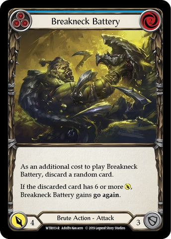 Image for Breakneck Battery (Blue) (WTR013) - Flesh and Blood TCG