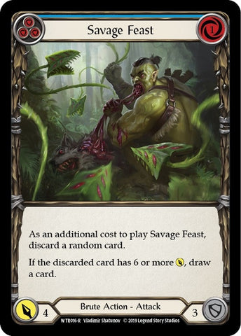 Image for Savage Feast (Blue) (WTR016) - Flesh and Blood TCG