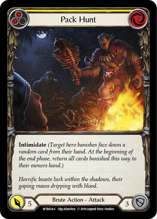 Image for Pack Hunt (Yellow) (WTR024) - Flesh and Blood TCG