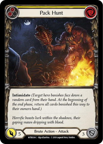 Image for Pack Hunt (Yellow) (WTR024) - Flesh and Blood TCG