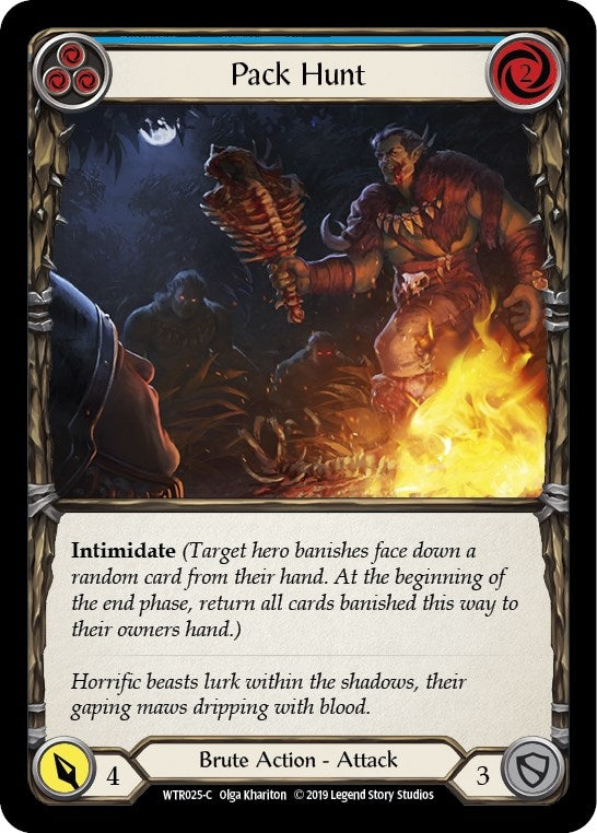 Image for Pack Hunt (Blue) (WTR025) - Flesh and Blood TCG