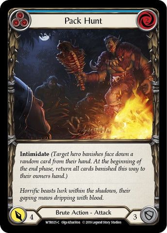 Image for Pack Hunt (Blue) (WTR025) - Flesh and Blood TCG