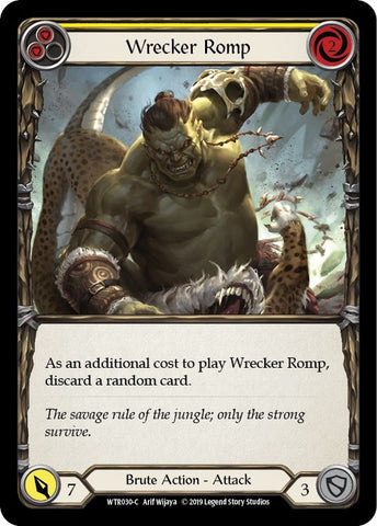 Image for Wrecker Romp (Yellow) (WTR030) - Flesh and Blood TCG