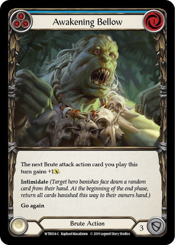 Image for Awakening Bellow (Blue) (WTR034) - Flesh and Blood TCG