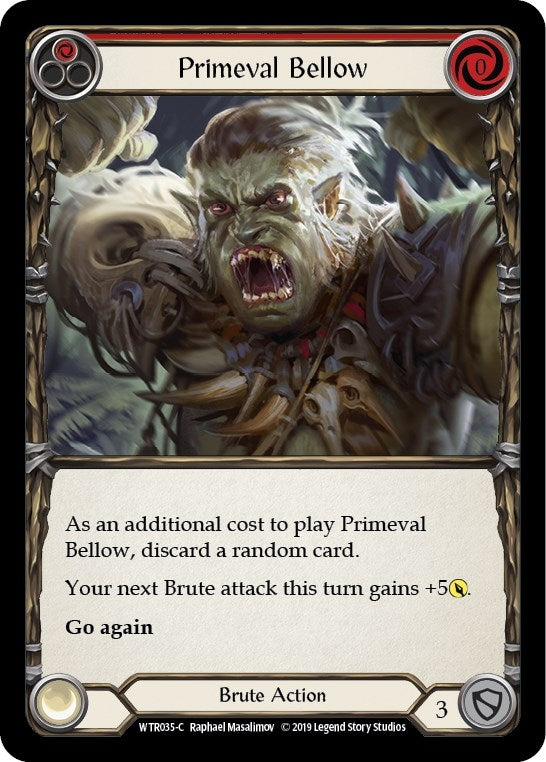 Image for Primeval Bellow (Red) (WTR035) - Flesh and Blood TCG