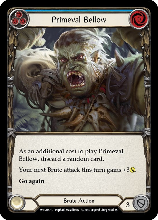 Image for Primeval Bellow (Blue) (WTR037) - Flesh and Blood TCG