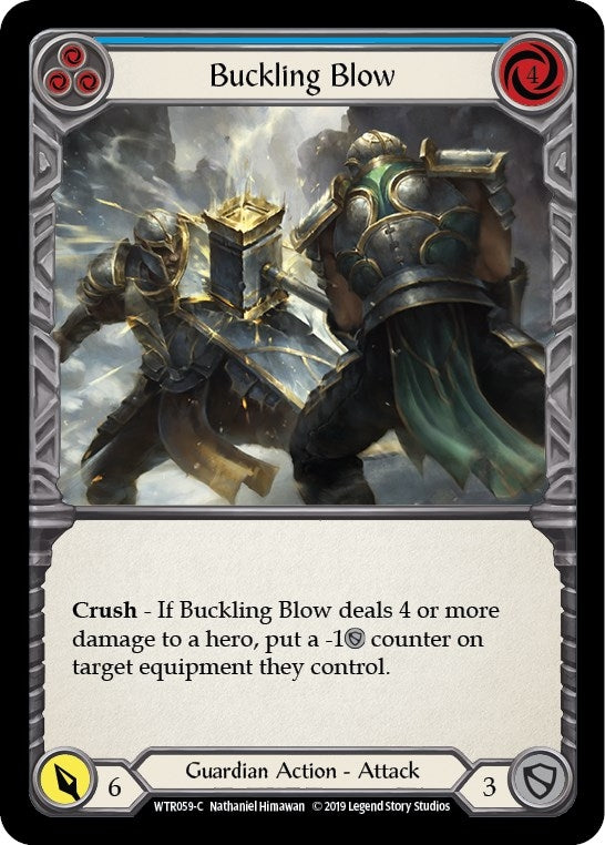 Image for Buckling Blow (Blue) (WTR059) - Flesh and Blood TCG