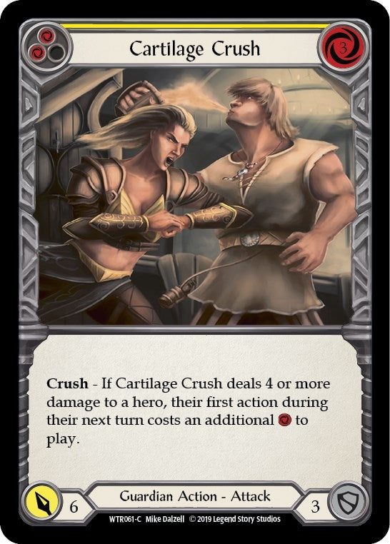 Image for Cartilage Crush (Yellow) (WTR061) - Flesh and Blood TCG