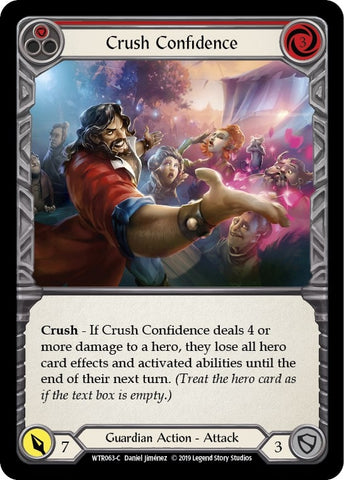 Image for Crush Confidence (Red) (WTR063) (Welcome to Rathe) - Flesh and Blood TCG