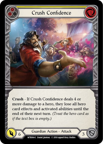 Image for Crush Confidence (Yellow) (WTR064) - Flesh and Blood TCG