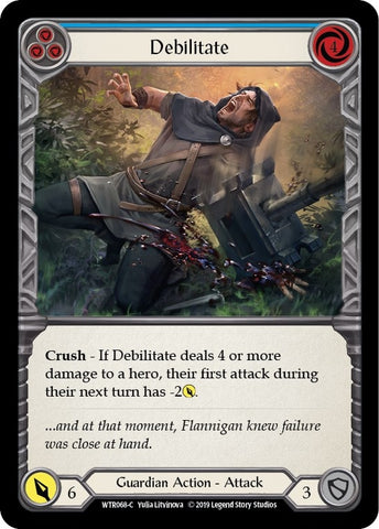 Image for Debilitate (Blue) (WTR068) - Flesh and Blood TCG