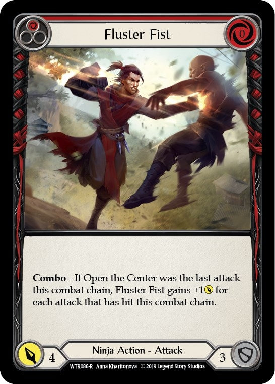 Image for Fluster Fist (Red) (WTR086) - Flesh and Blood TCG