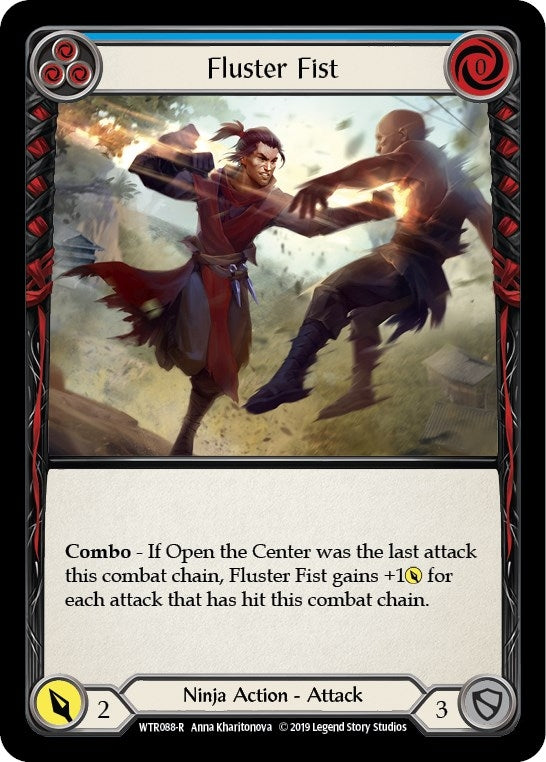 Image for Fluster Fist (Blue) (WTR088) - Flesh and Blood TCG