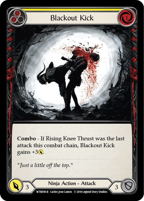 Image for Blackout Kick (Yellow) (WTR090) - Flesh and Blood TCG