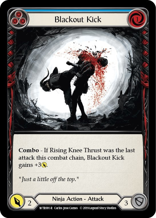 Image for Blackout Kick (Blue) (WTR091) (Welcome to Rathe) - Flesh and Blood TCG