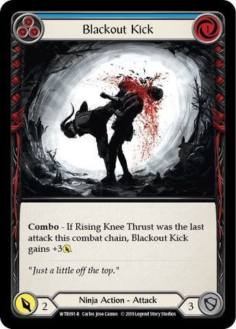 Image for Blackout Kick (Blue) (WTR091) (Welcome to Rathe) - Flesh and Blood TCG