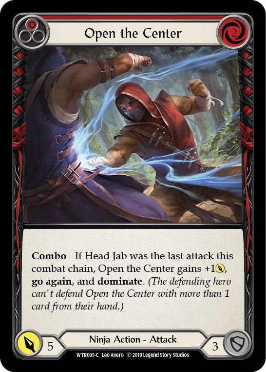 Image for Open the Center (Red) (WTR095) - Flesh and Blood TCG
