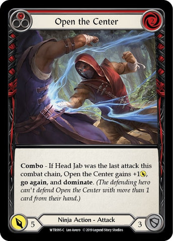 Image for Open the Center (Red) (WTR095) - Flesh and Blood TCG