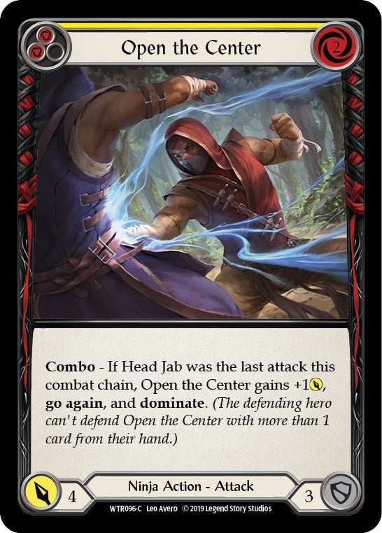 Image for Open the Center (Yellow) (WTR096) - Flesh and Blood TCG